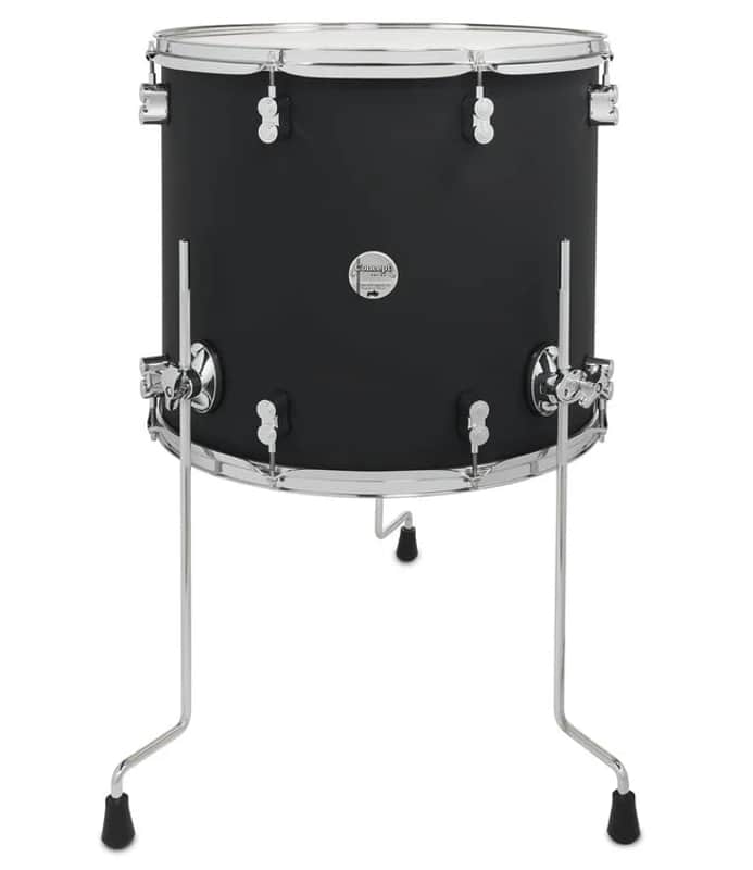 PDP 18" x 16" Concept Maple Floor Tom, Satin Black image 1