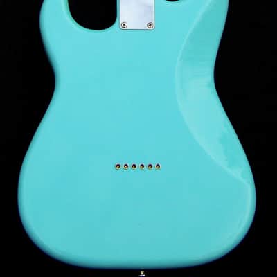 2024 Masterbuilt Sky Blue Hardtail Strat + Grover Locking Tuners +Roasted Maple Neck + Strat and Tele Pickups +7 Sound Switching+Treble Bleed+Working Bridge Tone+Leveled, Crowned and Polished Frets+Full Setup! image 7