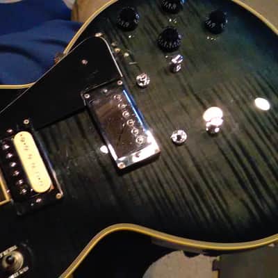 Agile Fretless Guitar Singlecut LP project-Blackburst w/ vintage caps-Final price-Epiphone Probucker image 2