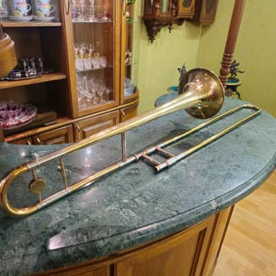 Vintage Orpheus Trombone Kyiv Ukraine 1969 #567 — Brass w/ Original Case image 11
