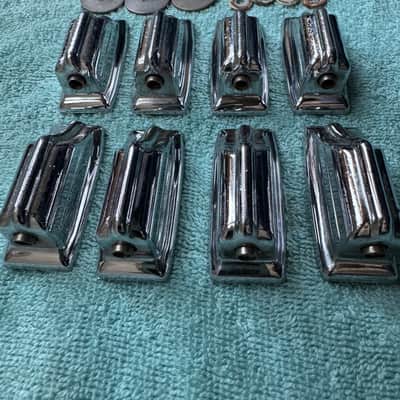 Rogers Lot of 8 Beavertail Vintage Cleveland era Tom Drum Lugs Lot #2 60s - Chrome image 4