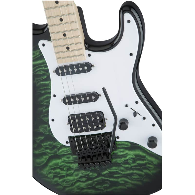 Jackson Adrian Smith Iron Maiden Signature SDXQ Electric Guitar - Transparent Green image 1