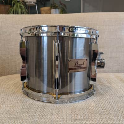 Pearl Maple Shell MX 10" x 8" Tom 1980s - Brushed Silver Metallic image 9