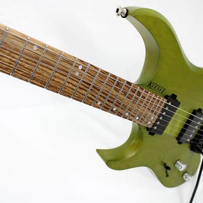 Kiesel *Left-Handed* Vader Neck-Thru 6 - Trans Moss Green w/ OHSC image 10