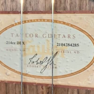 Minty 2014 Taylor 214ce DLX with ES2 Electronics Natural , OHSC , Papers Pro Setup Ships Fast, Support Small Business ! image 5