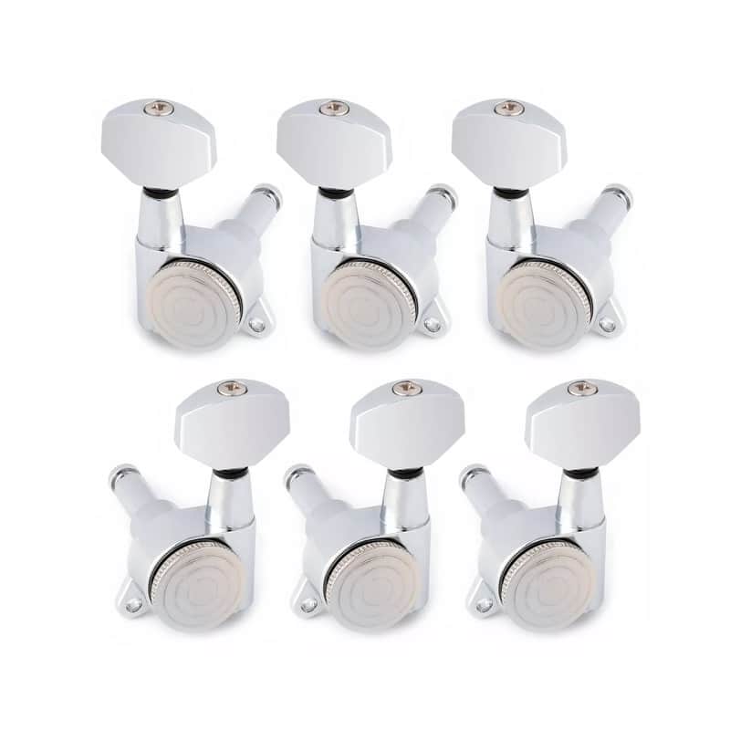3R 3L Guitar Locking Tuning Pegs Tuners 18:1, chrome image 1