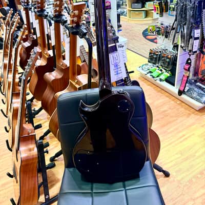 🔥MINT🔥 Vintage V100T BK ReIssued Series Electric Guitar~ Flamed Thru Black LP! image 14