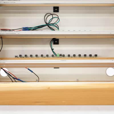 Custom 15U 104HP Wooden Eurorack Case w/ Synth Rotek Super Power Modules #52894 image 4