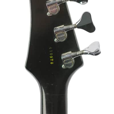 1984 Hamer Blitz Bass Black & White Zulu Stripe #410972 image 6