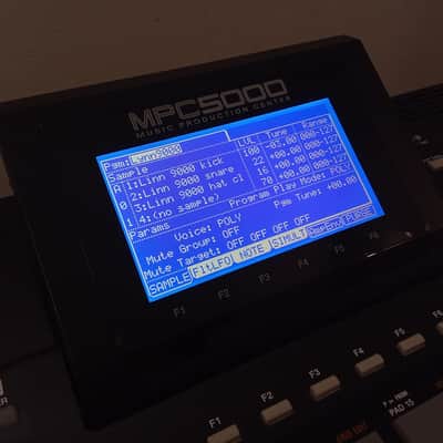 Akai Mpc 5000 - Original display image 2