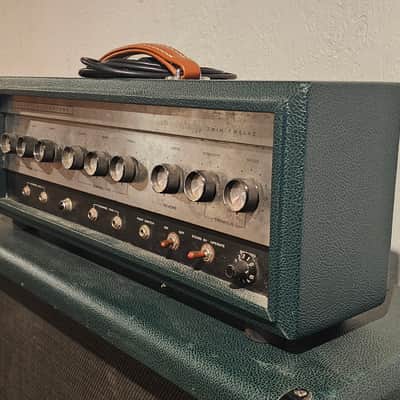 Silvertone Model 1484 Twin Twelve 60-Watt Guitar Head 1960s - Gray image 4