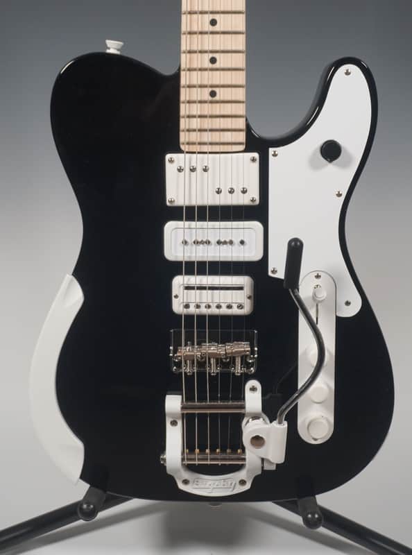 Fender Jack White Triplecaster, Black w/ Jack White Custom HSC - Open Box image 1