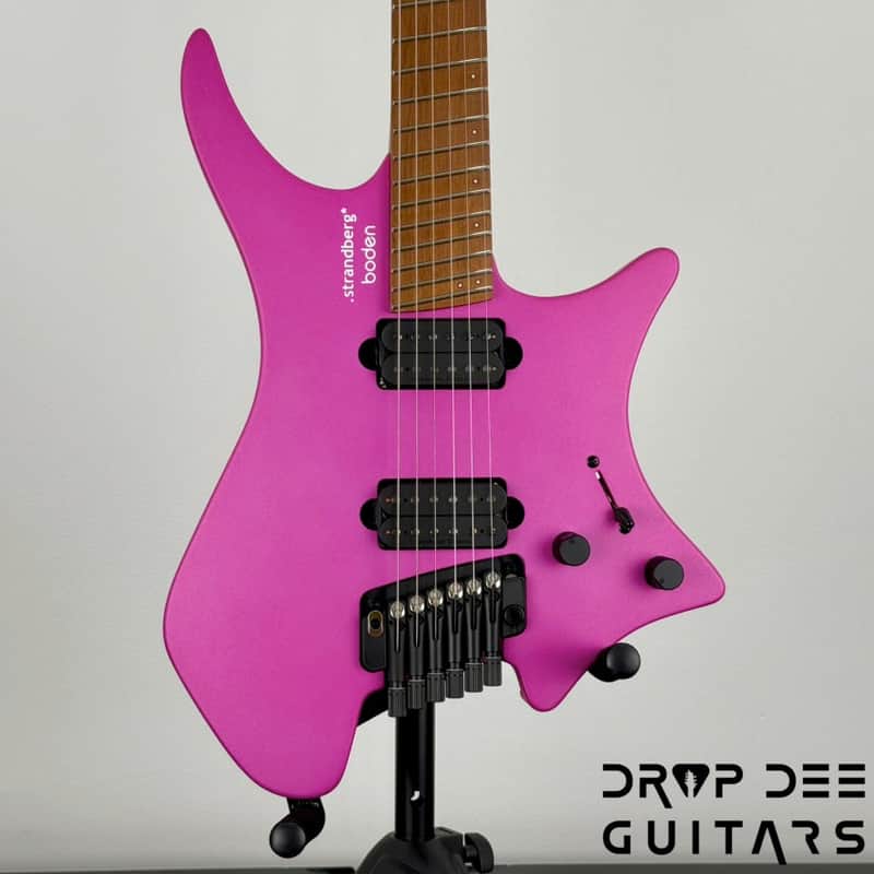 Strandberg Boden Standard N2.6T Tremolo Multiscale Headless Electric Guitar w/ Bag - Electric Fuchsia Metallic image 1