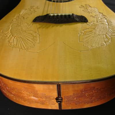 Blueberry Handmade Dreadnought Acoustic Guitar Lobster Motif - Built to Order image 6