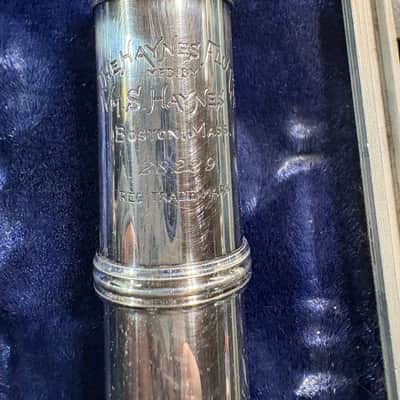 Haynes 28229 1955- Solid silver C foot closed hole handmade image 1