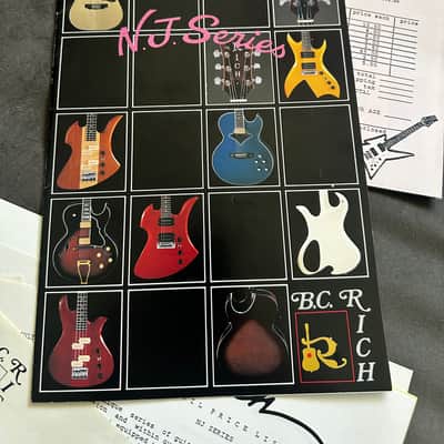 Vintage Lot 1984 and Later B.C. Rich N.J. Series Catalog Eagle Mockingbird Acoustics Jazz image 8