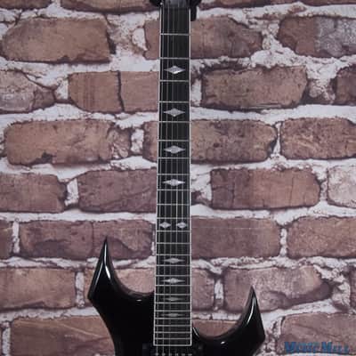 B.C. Rich Deluxe Series Warlock Electric Guitar Black MIK image 5