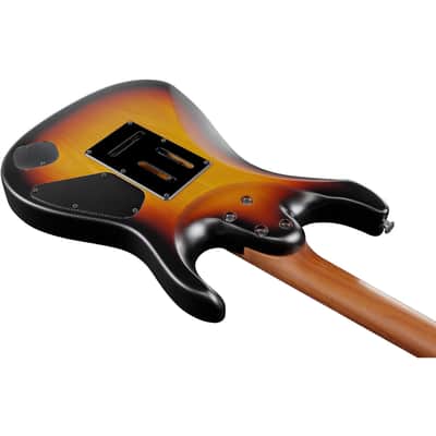 Ibanez AZ2402L TFF Prestige Left Handed Electric Guitar. Tri Fade Burst Flat with Case image 7