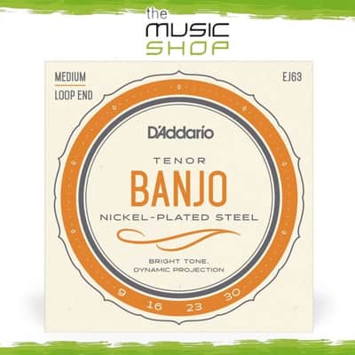 D'Addario 09-30 4 String Tenor Banjo Strings - EJ63 (CGDA Tuning) image 1