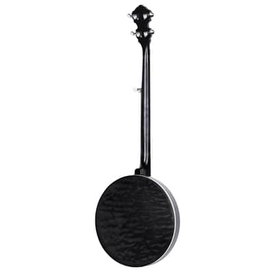 Ortega OBJE400TCO-L Falcon Series Quilted Maple Neck 5-String Resonator Banjo w/Gig Bag For Left Hand Player image 3
