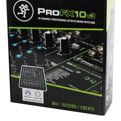 Mackie ProFX10v3 10-Channel Professional Effects Mixer w/USB ProFX10 v3 image 10