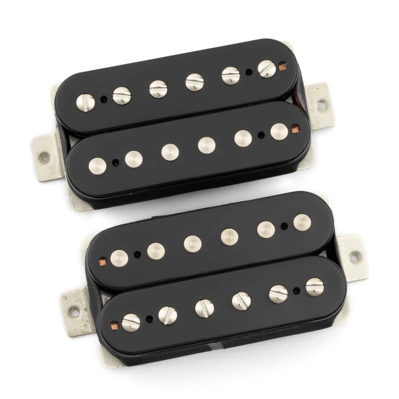 Tonerider Alnico 2 Classic Humbucker F-Spaced Set (50mm Neck, 52mm Bridge)/Black image 1