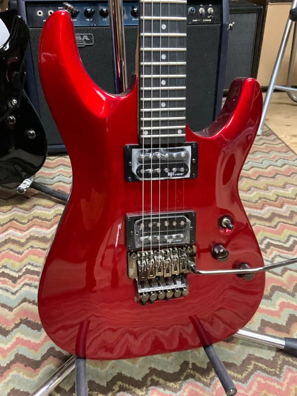 Schecter C1 FR  2022 - metallic Red inventory clear out floyd rose with gigbag image 1