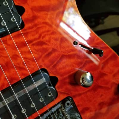 Ibanez Premium RG920QMZ Liquid Inferno Dimarzio Crunchlab RG 920 Electric Guitar Edge Zero image 6