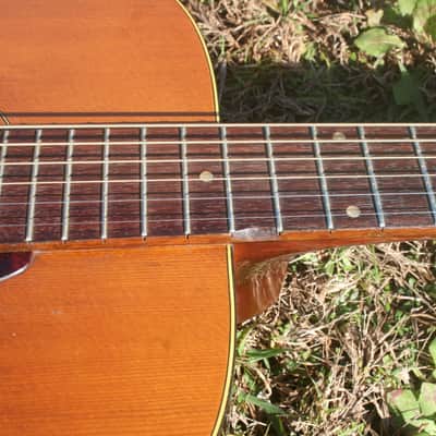 Yamaha FG 150 Red Label 000size Guitar Circa 1968 Natural+Chip Board case image 19