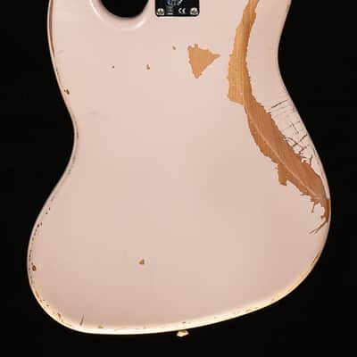 Fender Flea Jazz Bass, Rosewood Fingerboard, Road Worn Shell Pink Bass Guitar (983) image 4