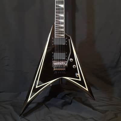 ESP E-II SV Standard Black with White Pinstripes with Hard Case image 1