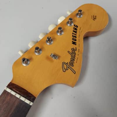1965 Fender Mustang Neck With Tuners! Smooth Truss Rod Straight Neck image 1