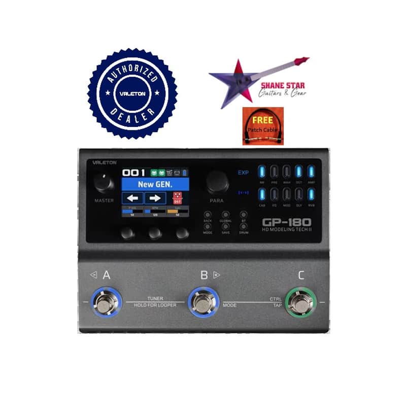 Valeton GP-180(IN STOCK USA DEALER)Multi Effects Processor Latest SnapTone Technology NAM(Neural Amp Modeler) File Conversion, Battery, Over 200 Premium Effects Second-Generation HD Modeling Technology image 1