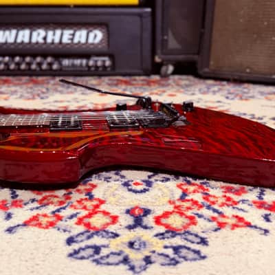 2015 B.C. Rich Mockingbird STC Slash - Made In Korea - Trans Red AAA Quilted Maple Top image 10
