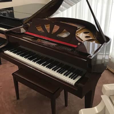 Bachendorff Baby Grand Piano Polished Mahogany image 2