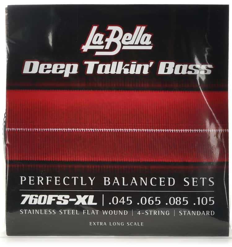 La Bella 760FS Deep Talkin' Bass Flatwound Bass Guitar Strings - .045-.105 Standard Extra Long Scale image 1