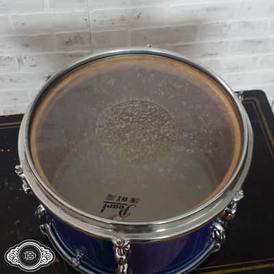 Slingerland early 1960s 3 ply bop toms 12" rack tom 14" floor tom Blue Sparkle image 17