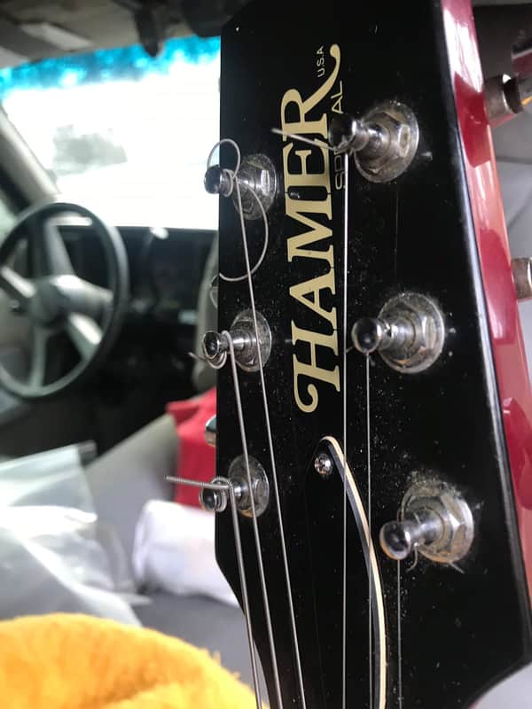 Hamer SATFW-DCB The Archtop Double Cutaway Dark Cherry image 1