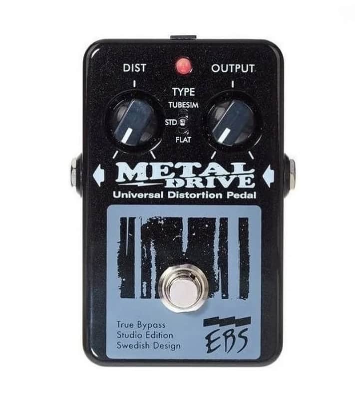 EBS Metal Drive Distortion, Pedal Studio Edition, Bass Distortion Effect Pedal image 1