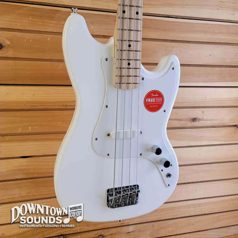 Squier Sonic Bronco Bass - Arctic White, M/N image 1