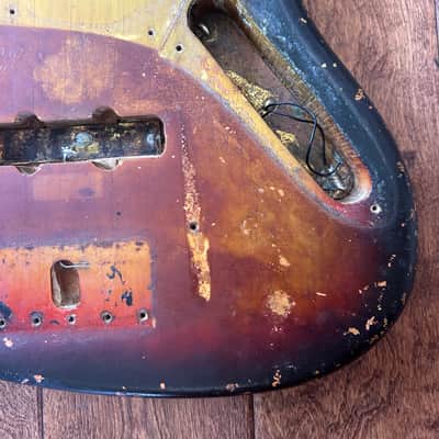 Fender Jazz Bass Body 1970 - Sunburst Vintage 100% Original! With Matching Neck Plate image 6