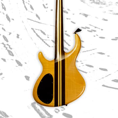Tobias Toby Pro 4 String Bass Guitar Natural Quilt Maple Body image 4