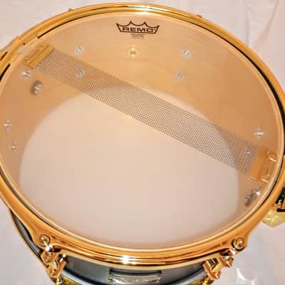 VEX/MARTIALPERCUSSION PARTS CUSTOM SATIN BRASS TRIMMED SNARE DRUM  2024 - DARK SATIN -FREE SHIP TO CUSA! image 8
