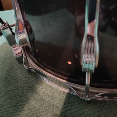 Ludwig Marching Snare Drum 15"(Diameter)x12"(Depth) 1970's - Black Wrap image 4