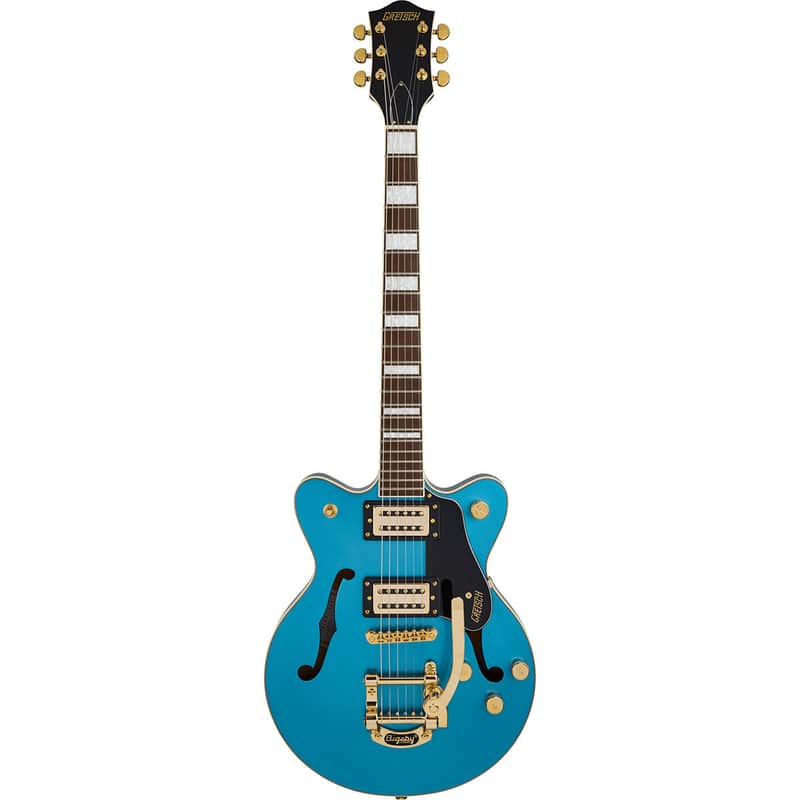 Gretsch Limited Edition G2655TG Streamliner Series Electric Guitar with Bigsby, Riviera Blue image 1