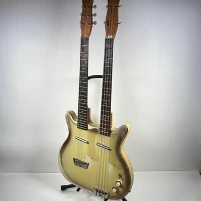 1959 (First Year) Danelectro Vintage 3923 Semi-Hollowbody Guitar / Bass Doubleneck w/ Case image 2