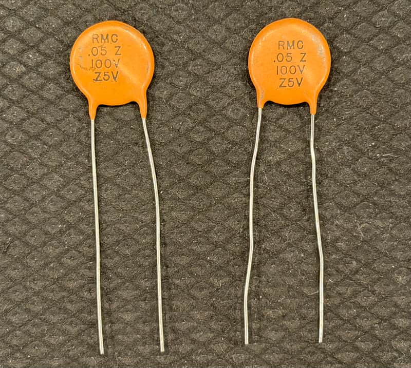 RMC .05uF Z5V 100V Ceramic Disc Capacitors for Stratocaster Telecaster (NOS) 1970’s image 1