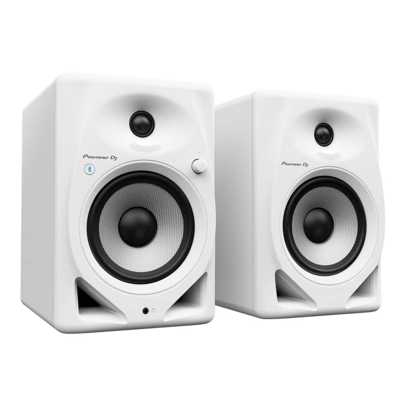 Pioneer DJ DM-50D-BT White Powered Studio Monitor Active Speaker Pair +Bluetooth image 1
