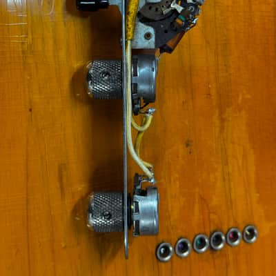 1952 1953 Fender Telecaster Blackguard control plate pots potentiometer clarostat CRL 1454 switch 250k wiring harness cap capacitor image 11
