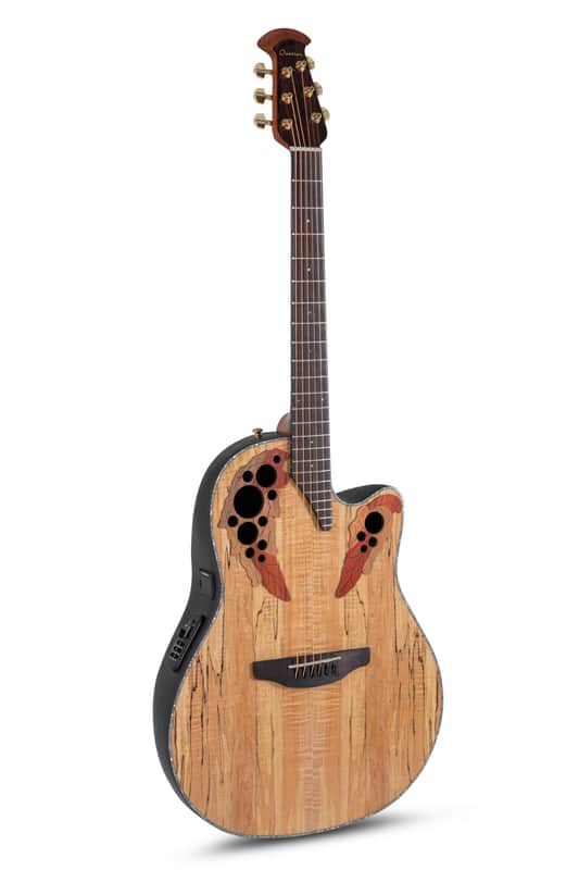 Ovation E-Acoustic Guitar Celebrity Elite Plus Mid Cutaway Natural Spalted Maple.OV533.221 image 1